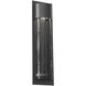 Outdoor Round Motif LED 26 inch Argento Grey Outdoor Sconce in 3000K LED, Smoke Granite, Medium Round